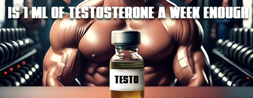Is 1 ml of testosterone a week enough?