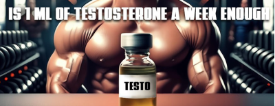 Is 1 ml of testosterone a week enough?